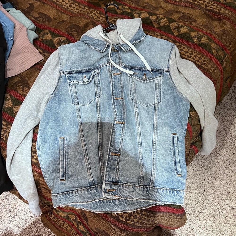Men’s Jean Jacket Hoodie